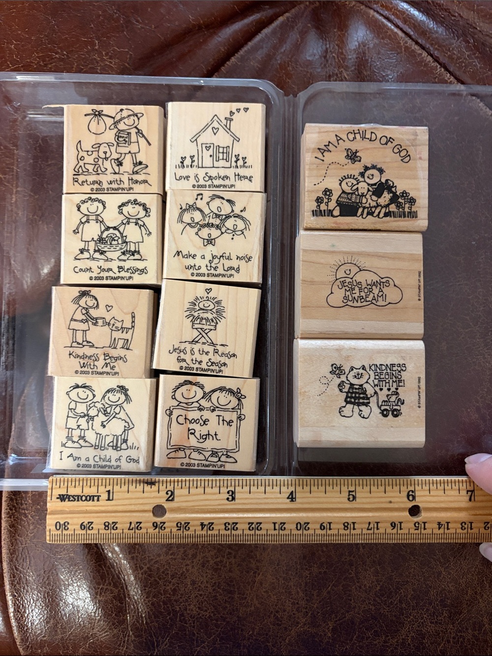 Wood Stamp Set All God’s Children Inspirational